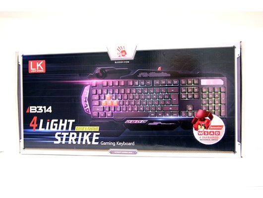 Клавиатура проводная игровая A4Tech Bloody B314 черный (подставка для запястий)